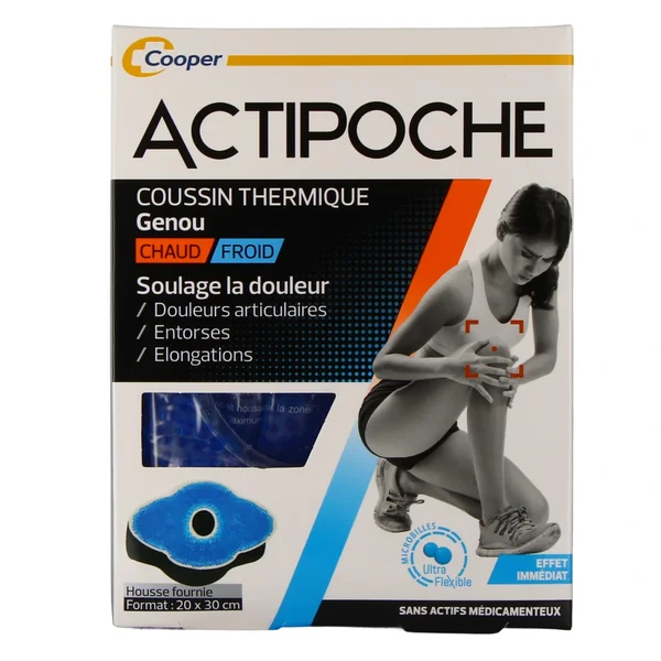 Actipoche Chaud Froid Genou Microbilles 20 x 30 cm