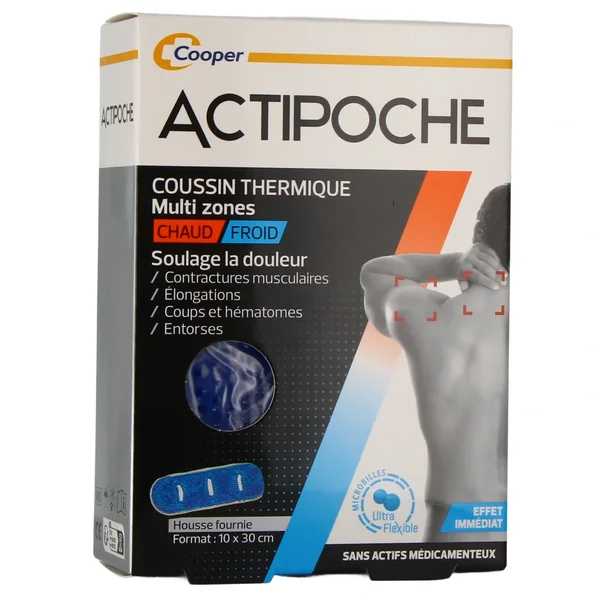 Actipoche Coussin Thermique Microbilles Multi Zones