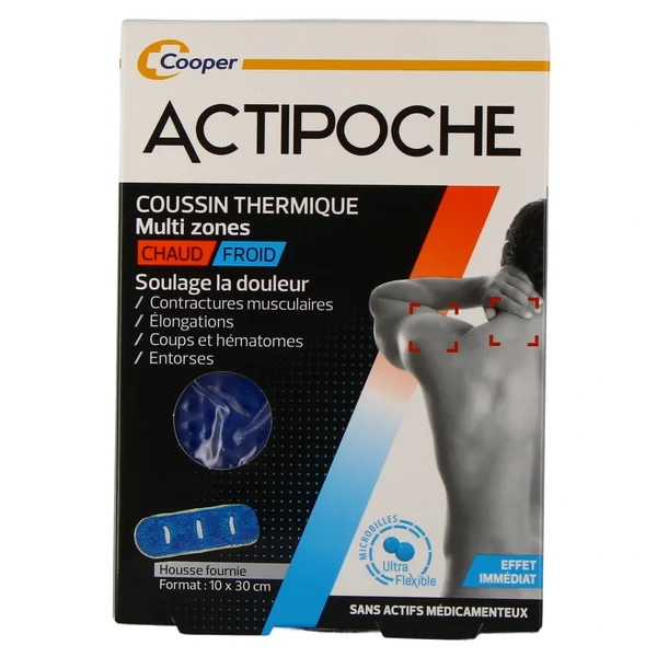 Actipoche Coussin Thermique Microbilles Multi Zones