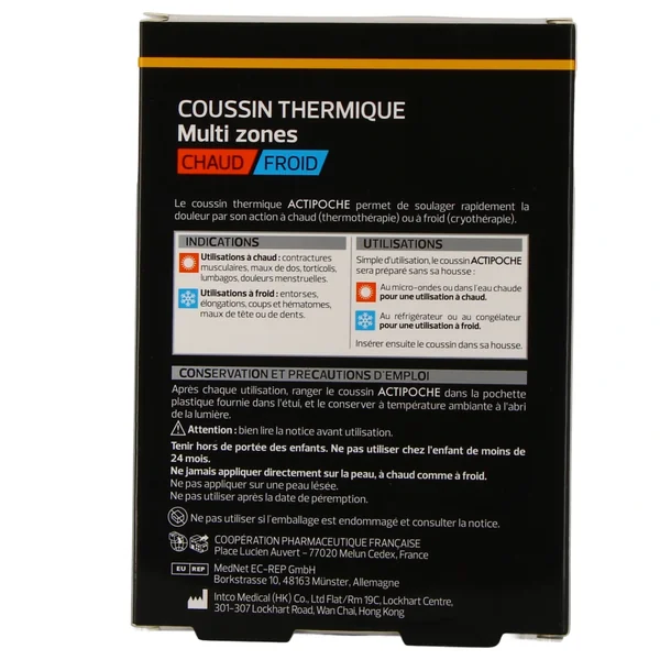 Actipoche Coussin Thermique Microbilles Multi Zones