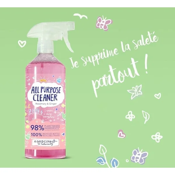 ALL PURPOSE CLEANER PRODUIT ROSE NETTOIE TOUT 750ML LIVRAISON RAPIDE