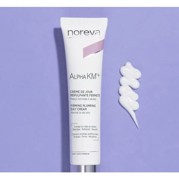 ALPHA KM+ - Crème de Jour Repulpante Fermeté - Visage - Peaux Normales à Sèches, 40ml