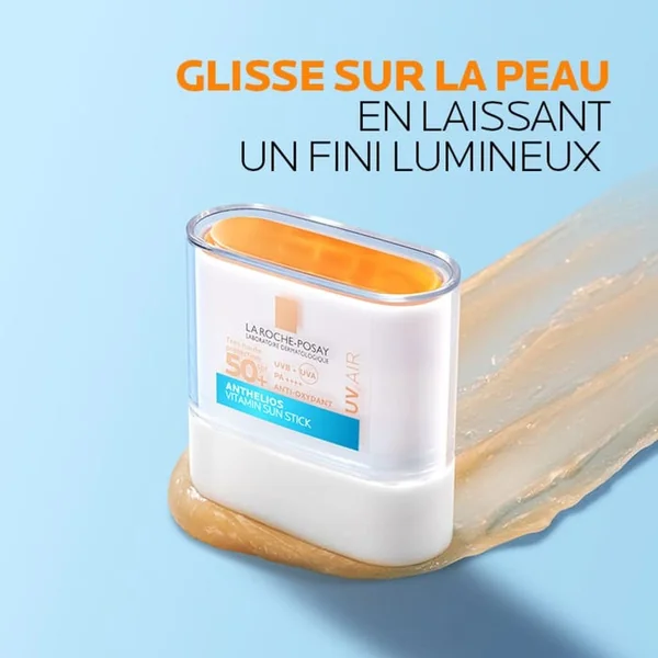 ANTHELIOS UVAIR - SPF50+ Stick Solaire Vitaminé Visage - Tout Type de Peaux, 10g