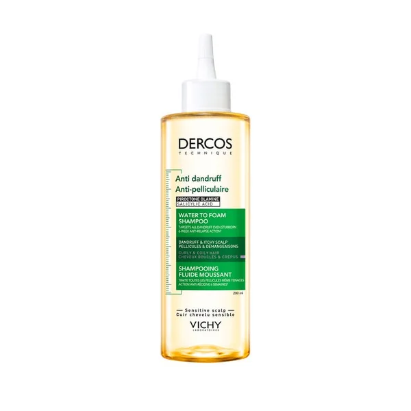 Anti-pelliculaire Shampooing Fluide Moussant - Cheveux Bouclés & Crépus, 200ml