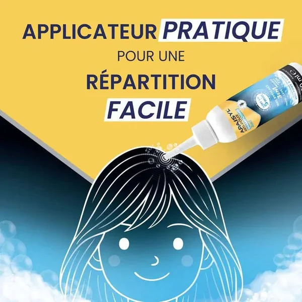 ANTI-POUX - Shampoing Traitant Anti-Poux et Lentes 3-en-1 - A partir de 1 an - Format Familial, 200ml