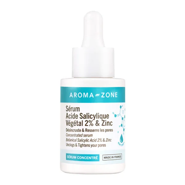 Aroma zone Sérum concentré Acide Salicylique 2% & Zinc- réduit les pores - 30ML