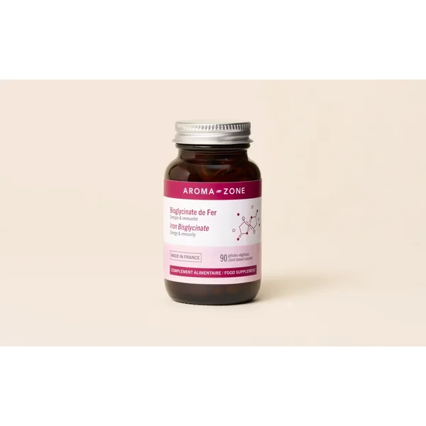 Aroma-zone complément alimentaire fer et vitamine C réduit la fatigue 90 gélules