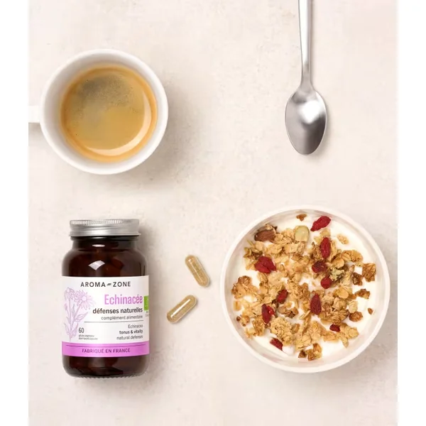 Aroma-zone Echinacée BIO 60 gélules Complément alimentairdéfenses naturelle