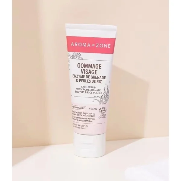 AROMA-ZONE Gommage visage Enzyme de grenade & perles de riz