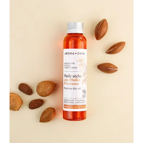 Aroma-zone, Huile sèche aux huiles précieuses, visage cou cheveux 100% BIO !!!