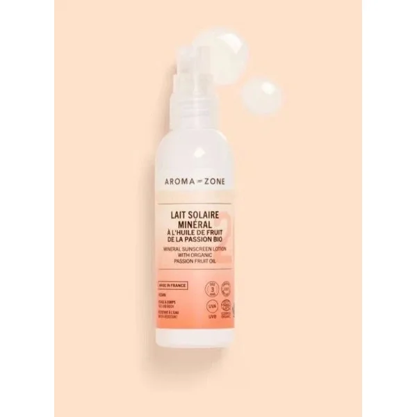 AROMA-ZONE LAIT CORPOREL PROTECTION SOLAIRE MINÉRAL SPF 20