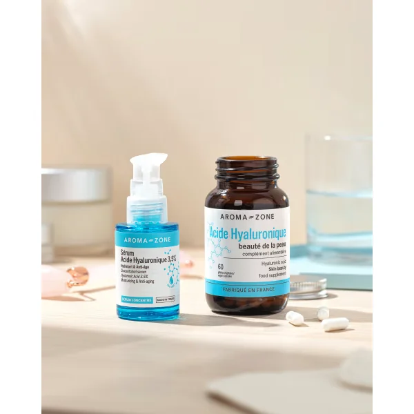 Aroma-zone Sérum concentré Acide hyaluronique 3,5% hydratation anti âge au choix