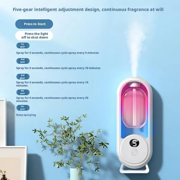Automatic Fragrance Diffuser, USB Powered Essential Oil Diffuser with Spraying