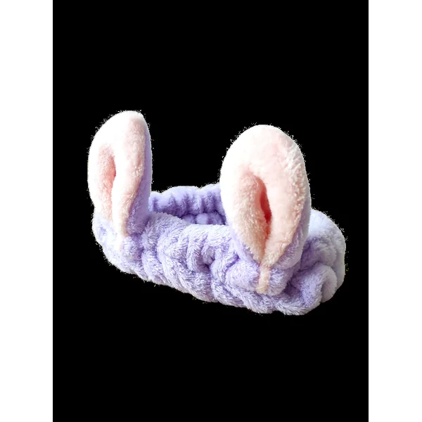 Bandeau Coréen Cheveux Oreilles de Lapin Violet