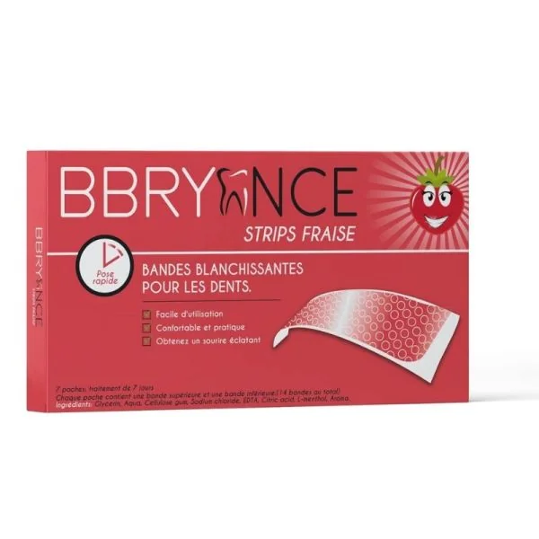 Bandes Blanchissantes Strips • Fraise