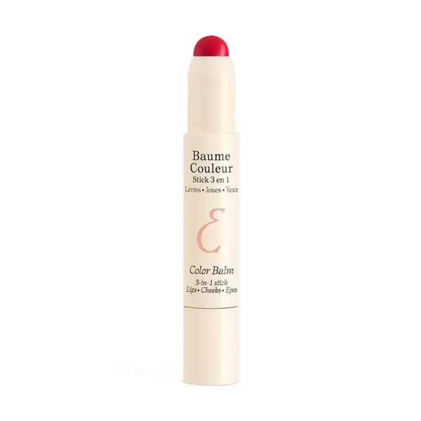Baume Couleur Stick 3 en 1 Rouge Intense - Lèvres, Joues et Yeux - 2,5g
