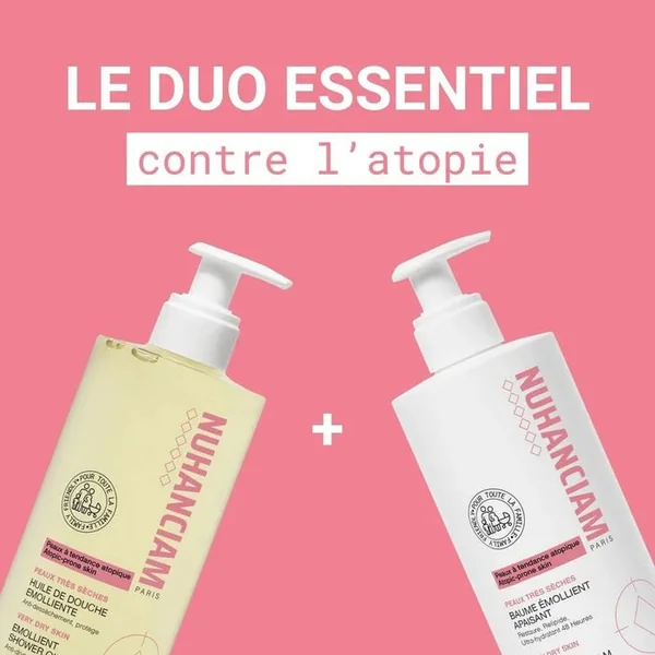 Baume Emollient Apaisant - Corps - Peaux Très Sèches à Tendances Atopique, 500ml