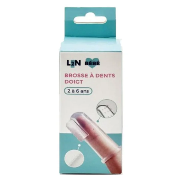 BEBE - Brosse à Dents Bébé Doigt - De 2 à 6 Ans, 1 Unité