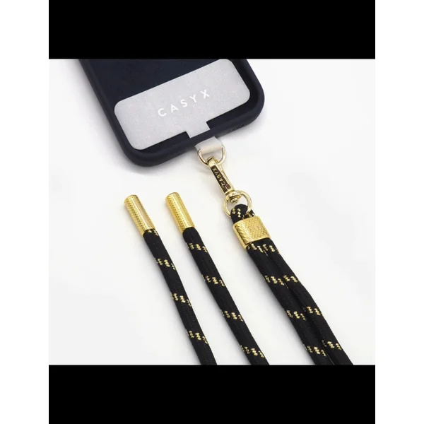 BigBen Bandoulière pour Téléphone Universelle Doré Noir Adaptable Mixte Réglable