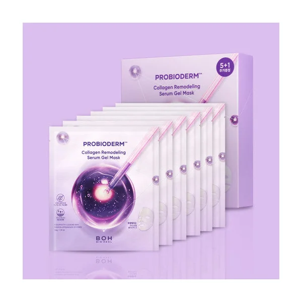 Bio Heal Boh Probioderm Collagen Remodeling Serum Gel Mask 34g X 6ea