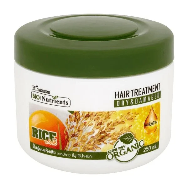 BIO Nutrients Masque Capillaire au Riz & Kératine Cheveux Secs & Abîmés 250 ml