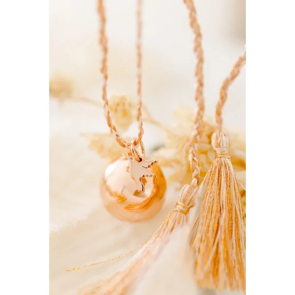 Bola de grossesse charm colibri TALISMAN - cordon de soie