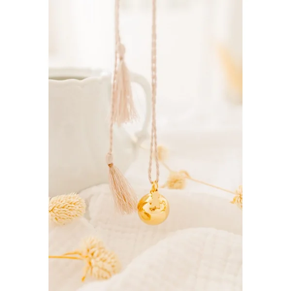 Bola de grossesse charm petit garçon TALISMAN - cordon de soie