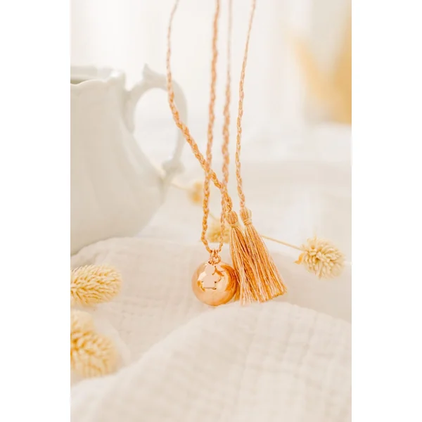Bola de grossesse charm petite fille TALISMAN - cordon de soie