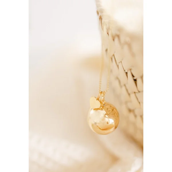 Bola de grossesse personnalisé initiales pendentif COEUR