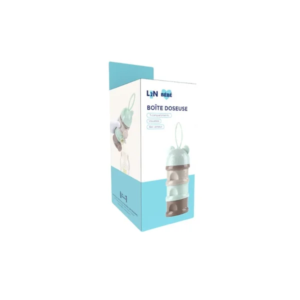 Boîte Doseuse de Lait pour Bébé - 3 Compartiments, 1 Boîte Doseuse