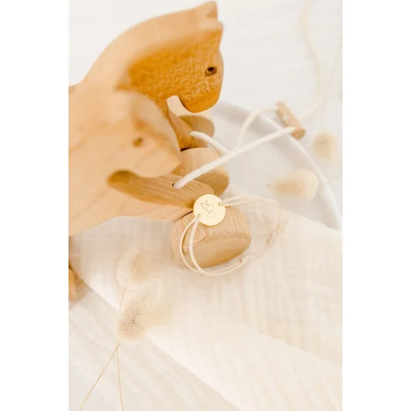 Bracelet baptême personnalisé enfant cordon gravée CERISES