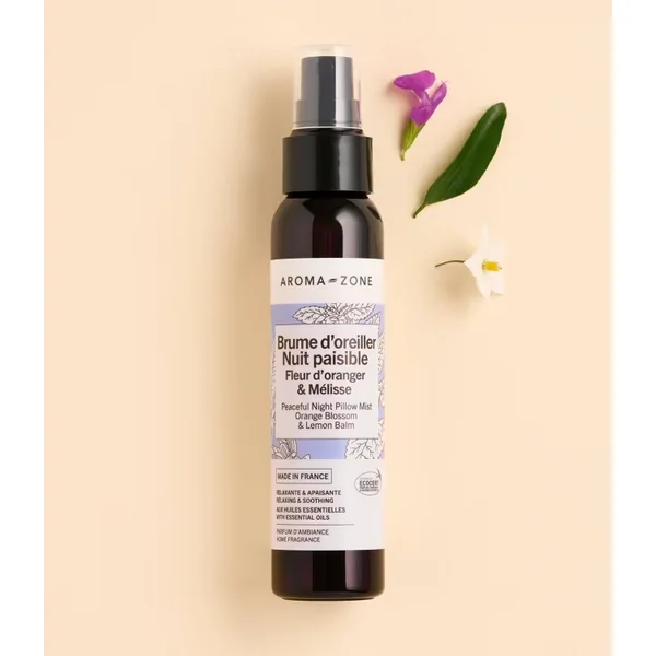 Brume d'oreiller Nuit paisible Fleur d'oranger & Mélisse - Aroma-zone 100ml