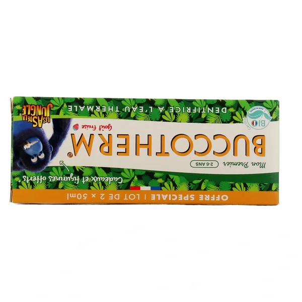Buccotherm Lot de 2 Dentifrices Bio Les As de la Jungle