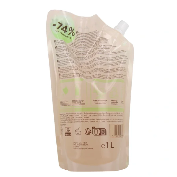 Cattier Gel Moussant Familial Bio Corps et Cheveux Sans sulfate