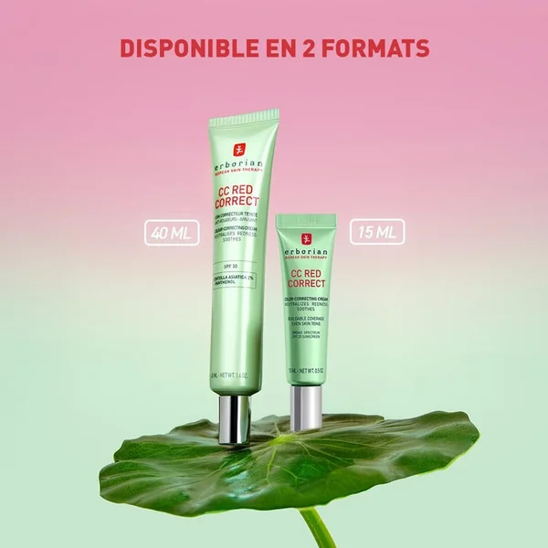 CC RED CORRECT - Soin Correcteur Teinté Anti-Rougeurs SPF30 - Visage - Peaux Sensibles, 15ml