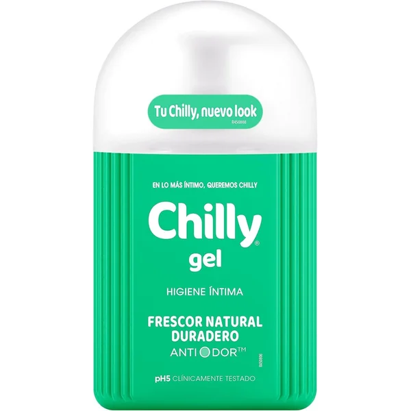 Chilly Gel lavant intime rafraichissant format pompe 200ml respecte le pH
