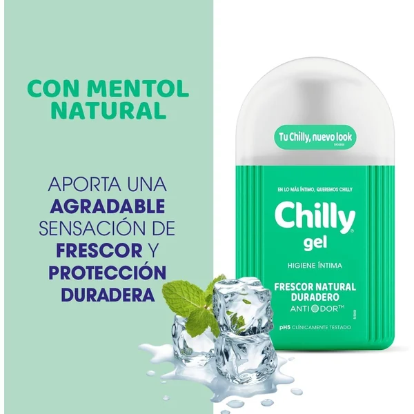Chilly Gel lavant intime rafraichissant format pompe 200ml respecte le pH