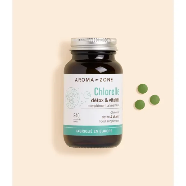 Chlorelle BIO 240 comprimés – Détox Vitalité Immunité – 100% Naturelle Vegan