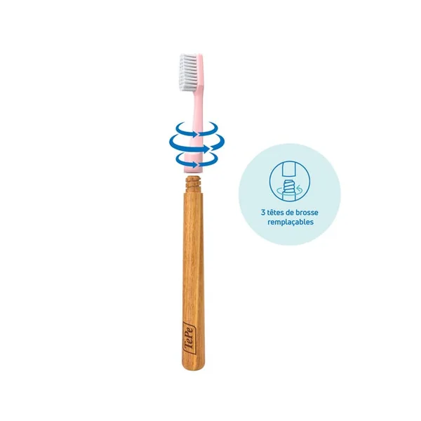 CHOICE - Brosse à Dents Souple Interchangeable + 3 Têtes de Brosse à Dents