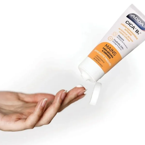 CICA+B5® - Crème Main Réparatrice Intense - Peaux Très Sèches et Abîmées, 50ml