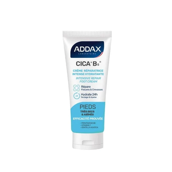 CICA+B5® - Crème Pieds Réparatrice Intense Hydratante - Peaux Très Sèches et Abîmées, 50ml