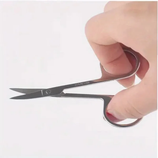 Ciseaux à sourcils et poils de nez, barbe, moustache, cils et ongles, Lot De 3