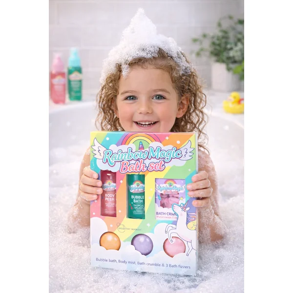 Coffret Bain Enfant Rainbow Magic – 6 pièces - boule de bain - idéal cadeau