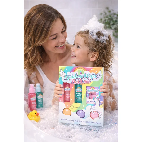 Coffret Bain Enfant Rainbow Magic – 6 pièces - boule de bain - idéal cadeau
