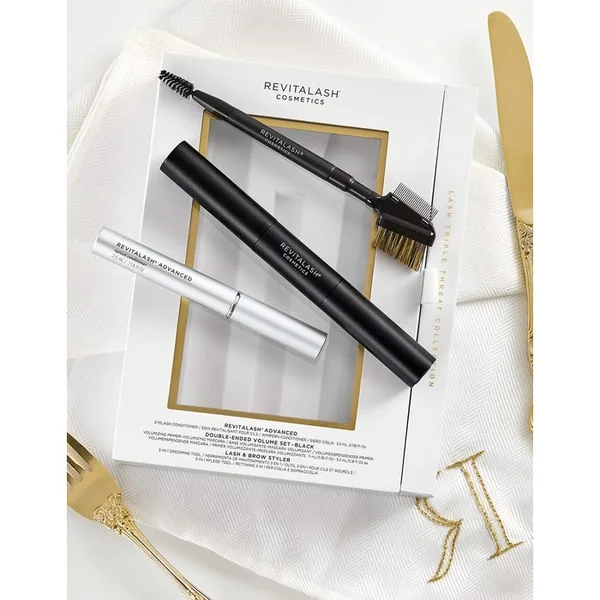 COFFRET - Collection Lash Triple Threat - RevitaLash Advanced 3,5ml + Duo Volumisant 11ml Offert + Brosse à Sourcils et Cils Offerte
