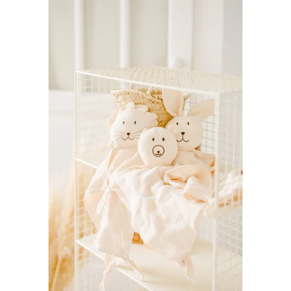 Coffret naissance - doudou + brosses + bavoir bandana