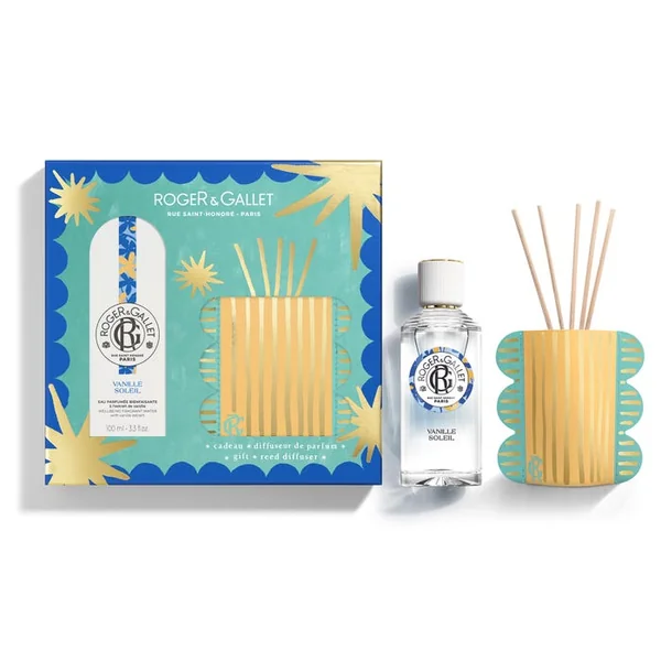 COFFRET NOËL - VANILLE SOLEIL - Eau Parfumée Bienfaisante 100ml + Diffuseur de Parfum
