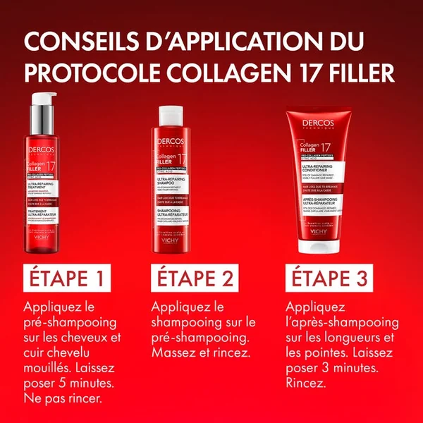 COLLAGEN FILLER 17 - Traitement Ultra-Réparateur Pré-Shampooing Anti-Casse - Cuir Chevelu Sensible, 150ml