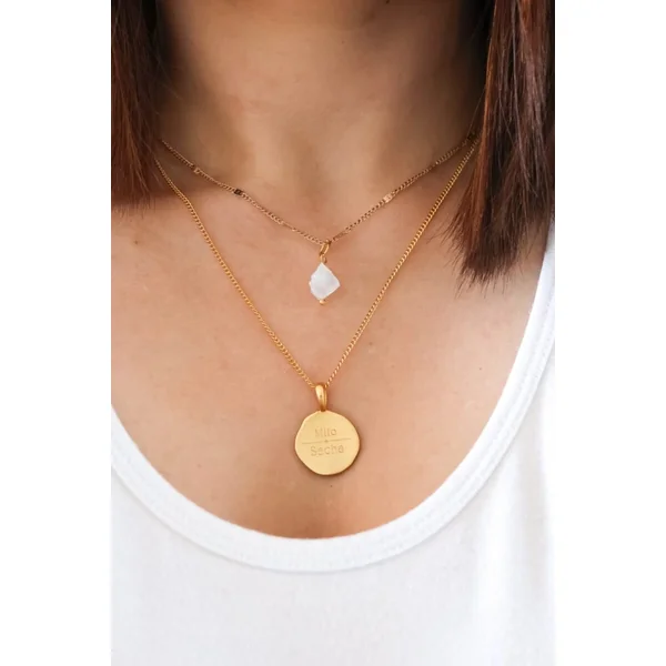 Collier pierre de naissance personnalisable ARBRE DE VIE