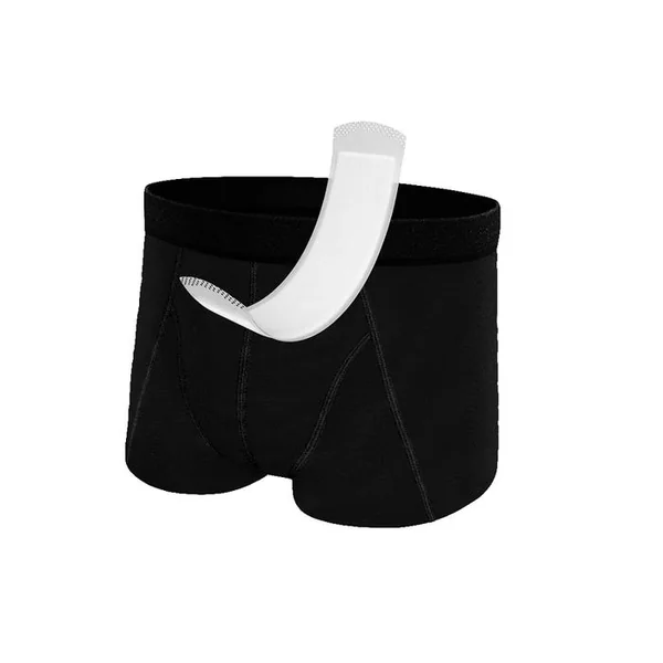 CONFIANCE MEN - Boxer Absorbant Lavable - Fuites Urinaires - Taille M, 1 Unité